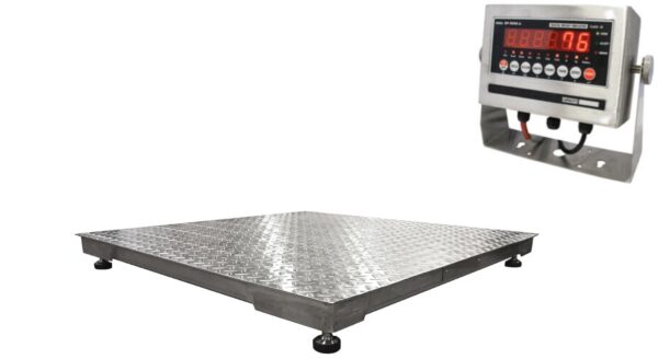 Tufner Stainless Steel Diamond Plate Floor Scale