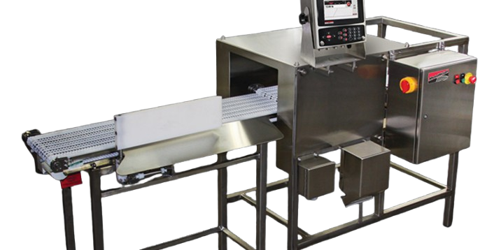 Dynamic weighing system integrated into an in-line checkweigher on a high-speed production line